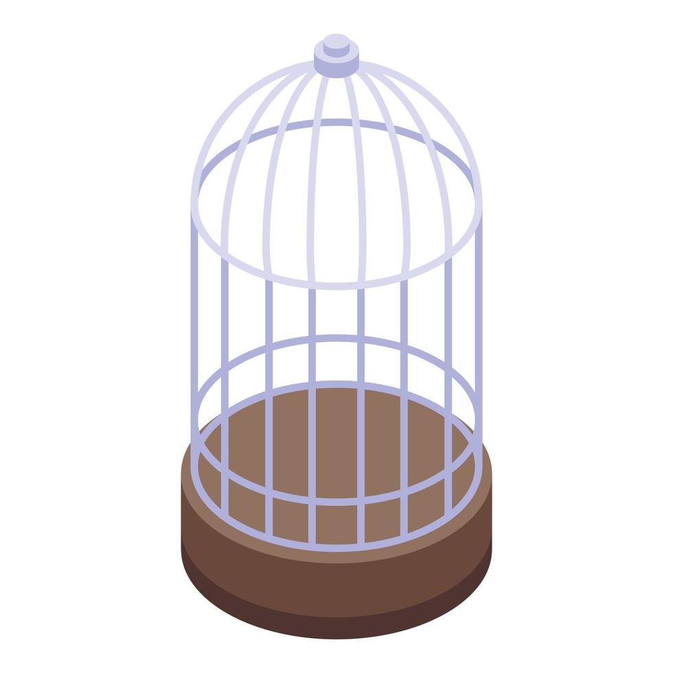 Sparrow cage icon isometric vector. Bird house vector