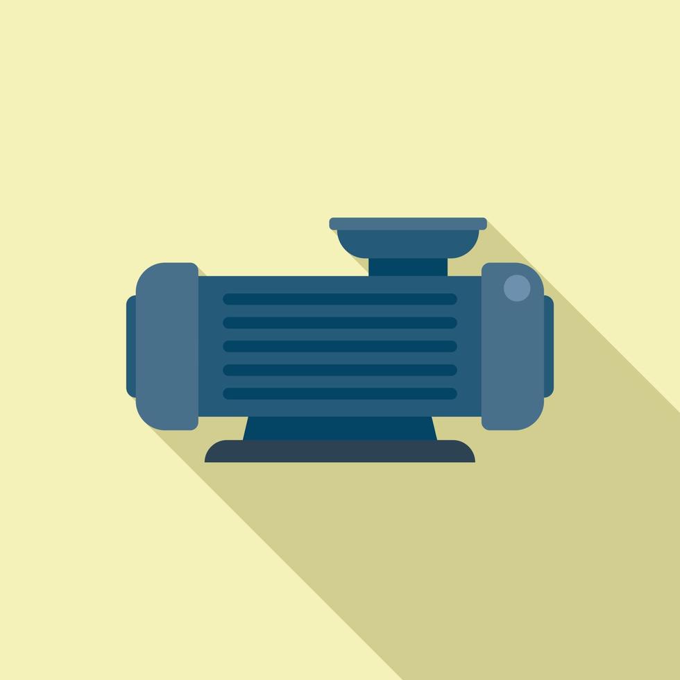 Motor compressor icon flat vector. Air machine vector