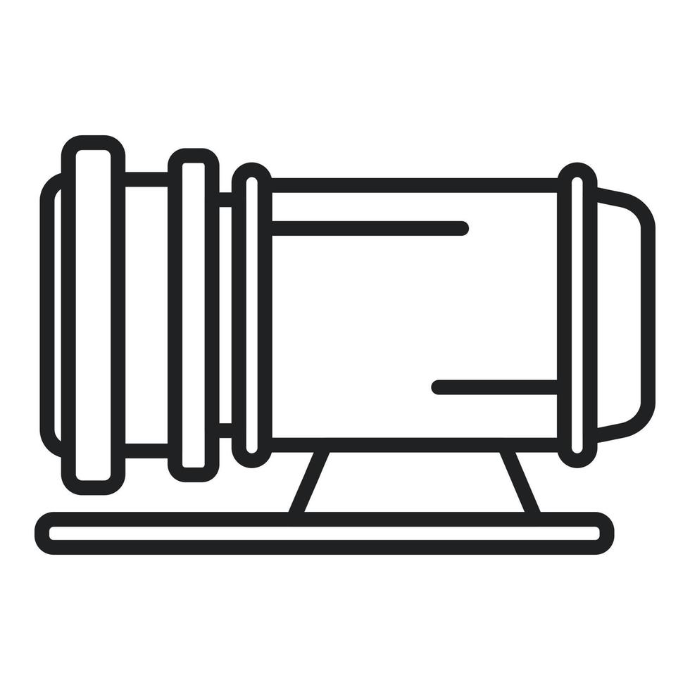 Compressor equipment icon outline vector. Air machine vector