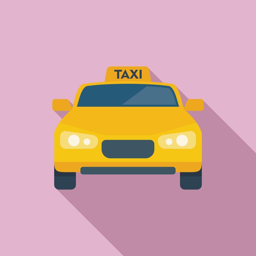 vector plano de icono de coche de taxi. transferencia de aeropuerto