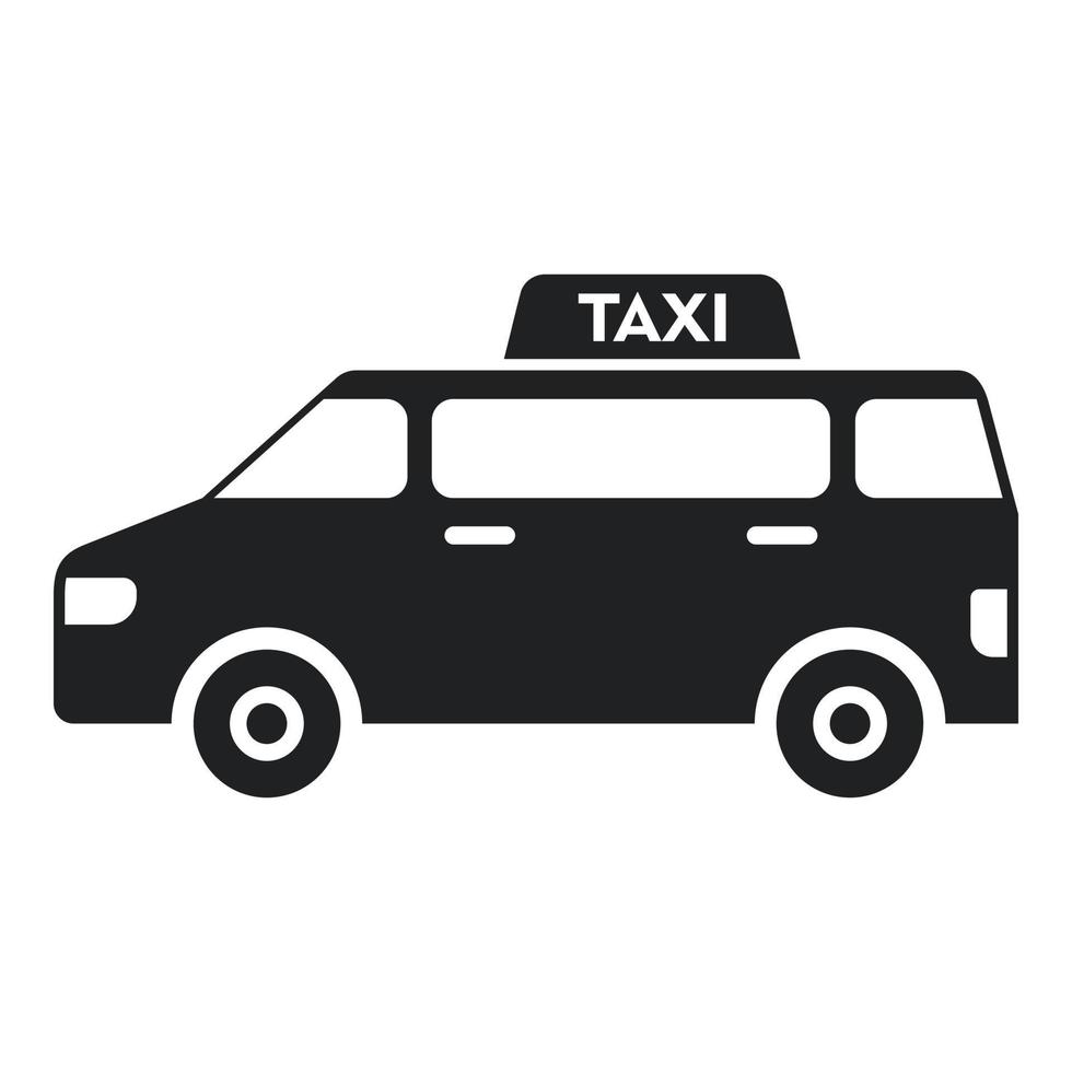 Book taxi bus icon simple vector. Airport transfer vector