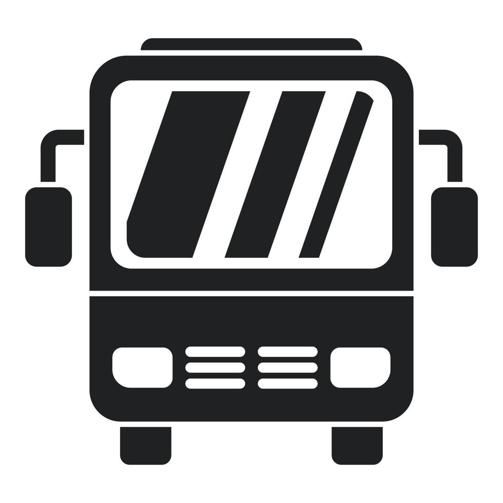 City bus icon simple vector. Airport trasfer vector