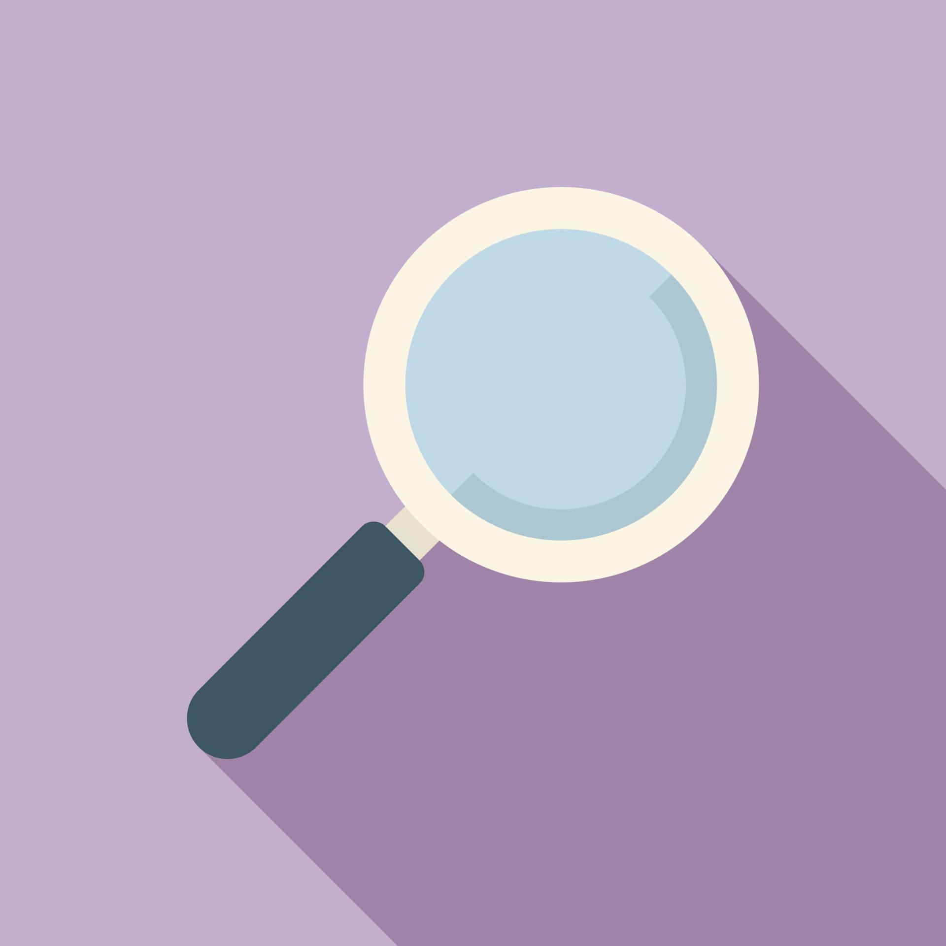 Magnifier icon flat vector. Computer interface 16161158 Vector Art at ...
