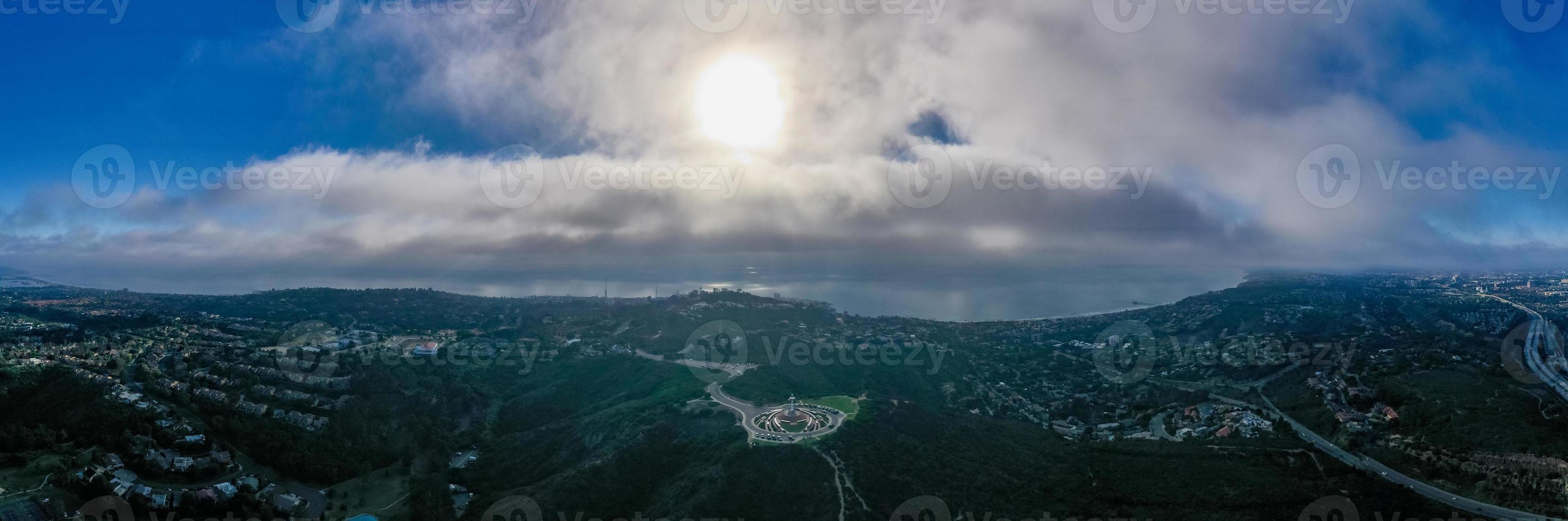 Concrete Cross on Mount Soledad in La Jolla, San Diego, California. photo