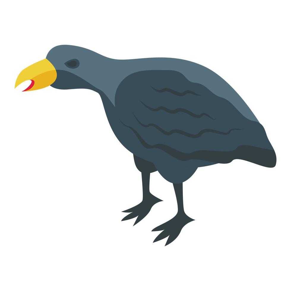 icono de pájaro cuervo vector isométrico. vuelo de cuervo