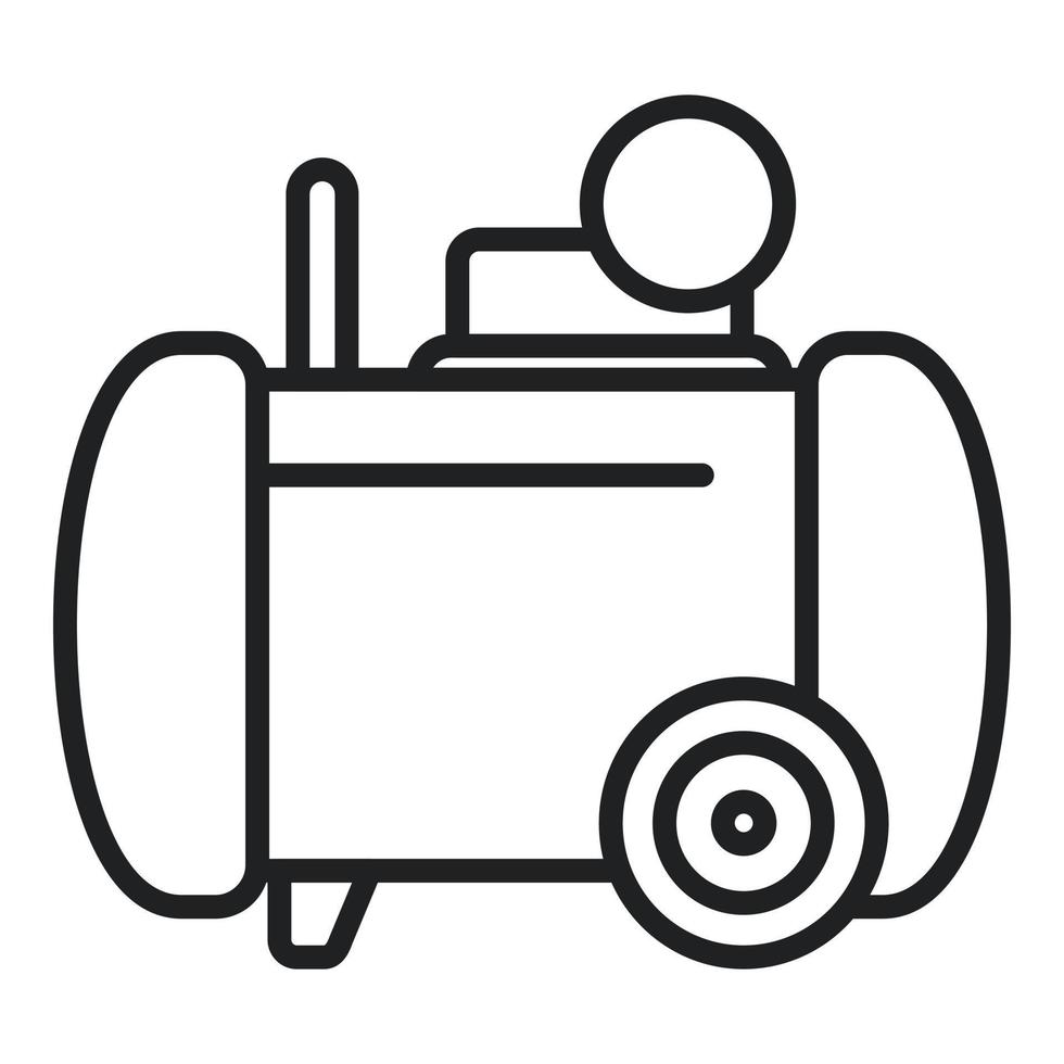 Motor compressor icon outline vector. Air machine vector