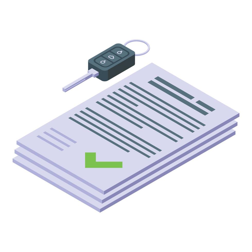Approved papers icon isometric vector. Quality control vector