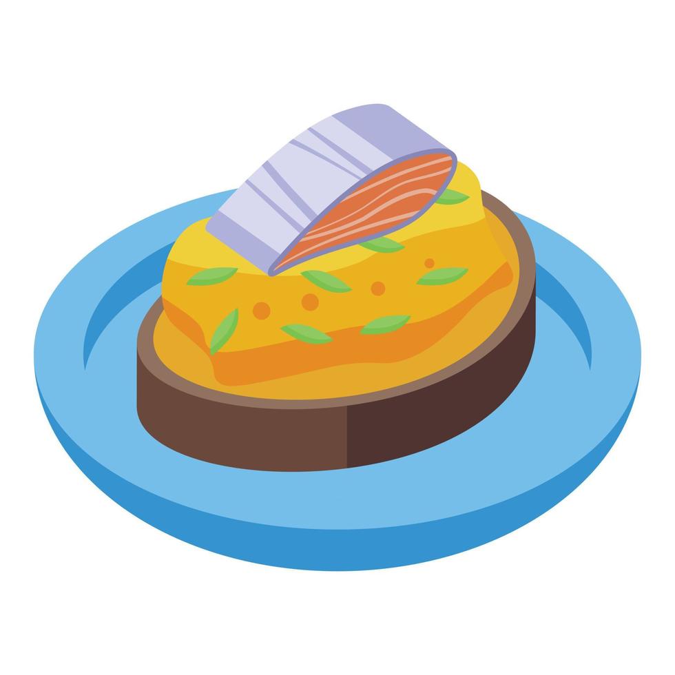 Herring food icon isometric vector. Ocean fish vector