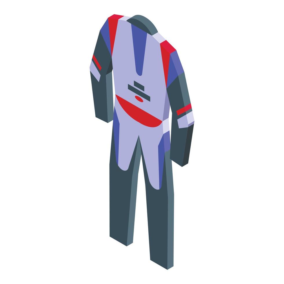 Leather biker uniform icon isometric vector. Motorcycle jacket vector