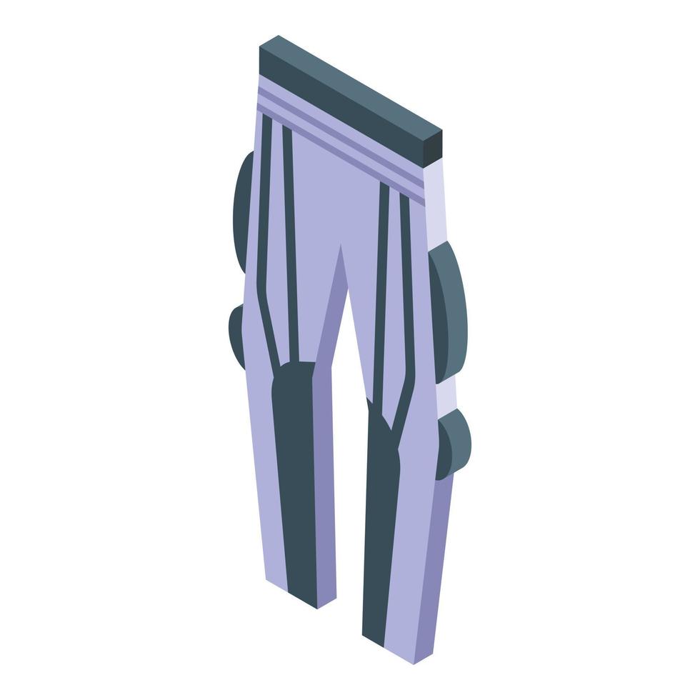 Leather pants icon isometric vector. Biker uniform vector
