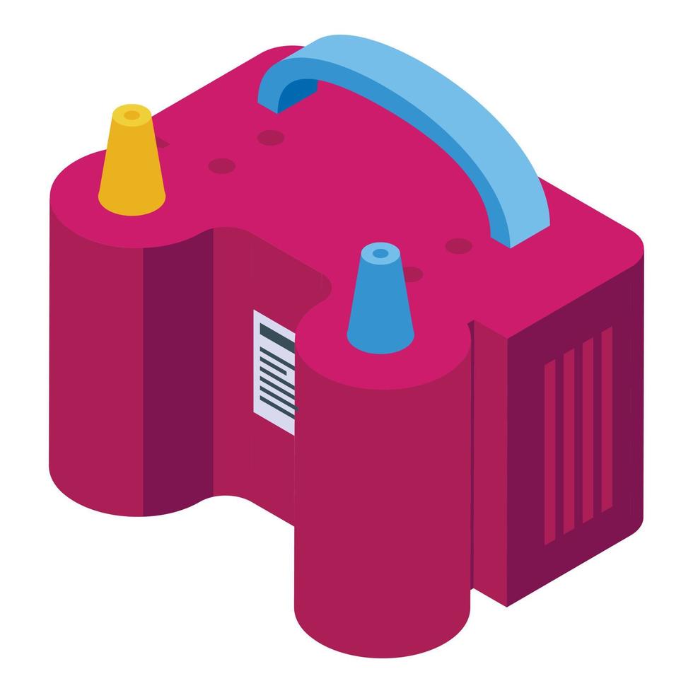 Balloon air device icon isometric vector. Art toy vector