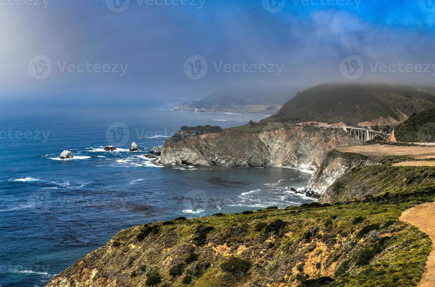 Beautiful scenery at Hurricane Point along Highway 1 and Big Sur, California, USA 16161710 Stock