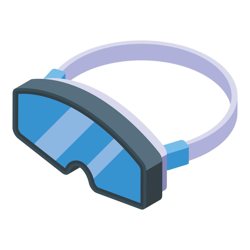 icono de gafas de snowboard vector isométrico. deporte de nieve