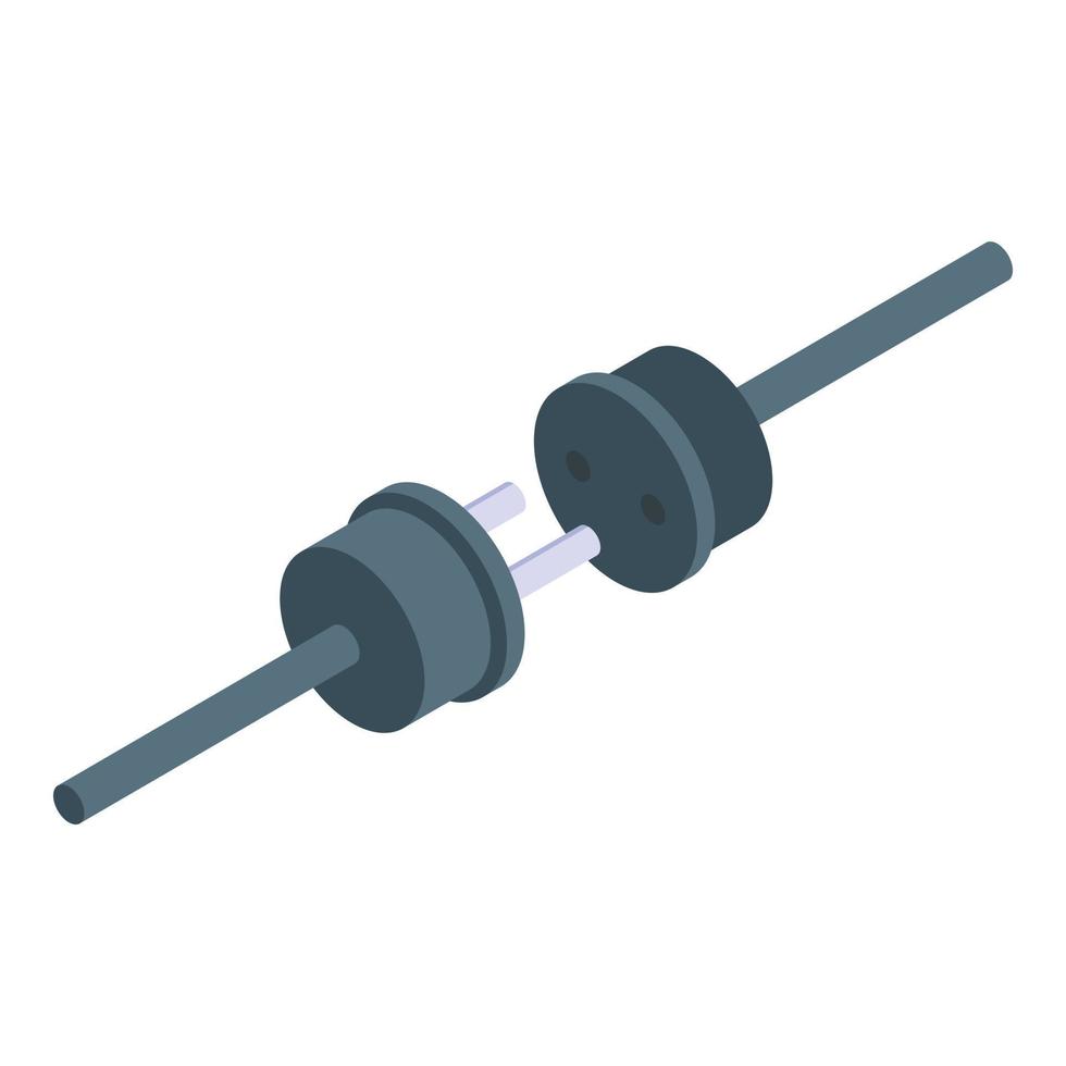 Electric plug icon isometric vector. Service error vector