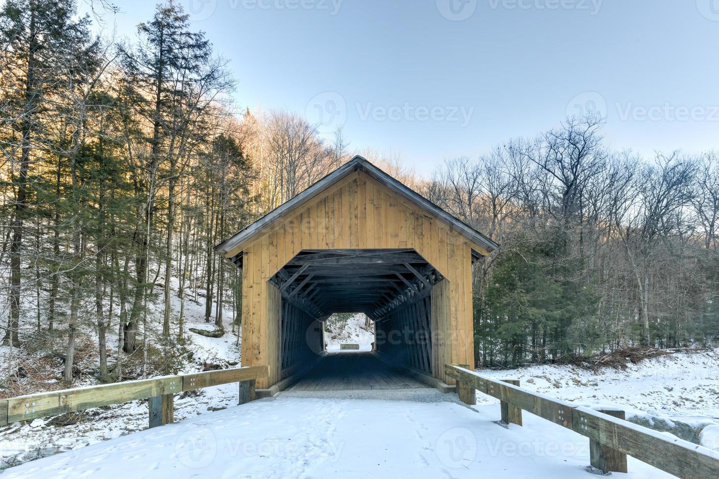 Brown Covered Bridge in Shrewsbury, Vermont photo