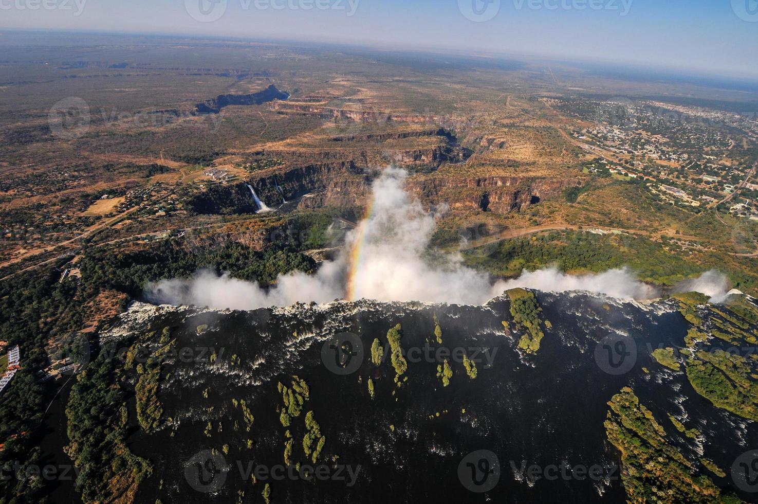 Victoria Falls at the border of Zimbabwe and Zambia photo