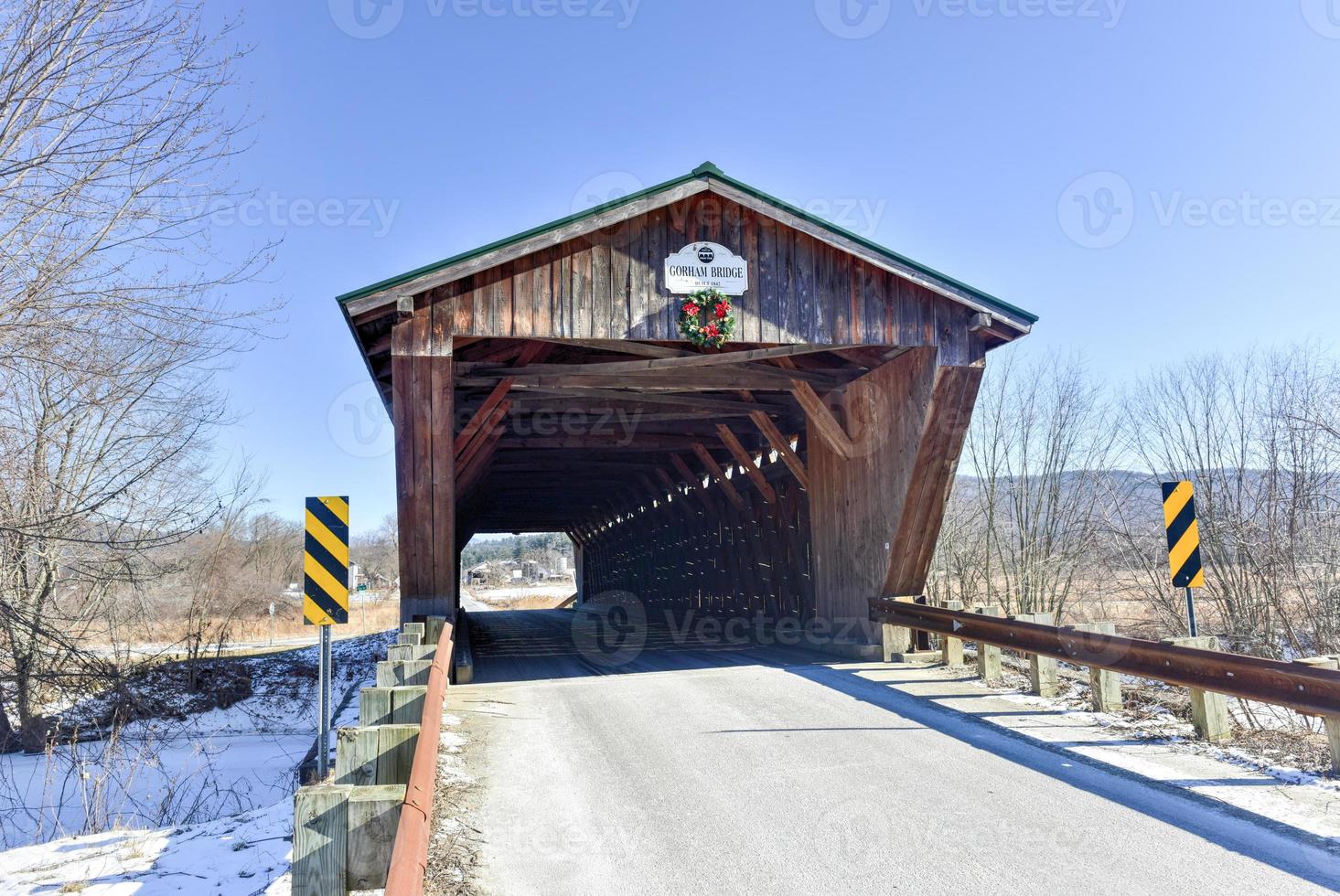 Gorham Goodnough Covered Bridge in Pittsford, Vermont photo