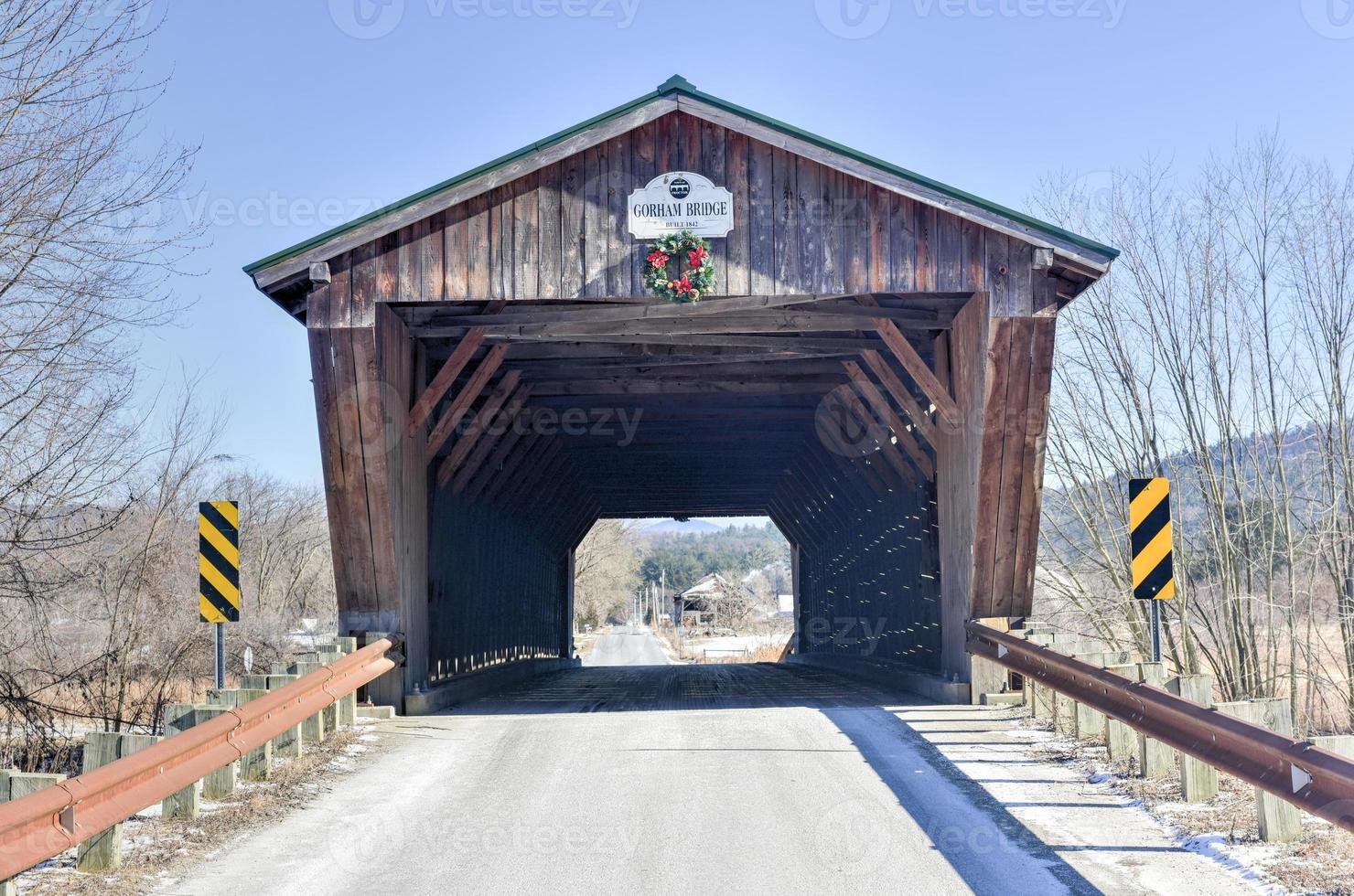 Gorham Goodnough Covered Bridge in Pittsford, Vermont photo