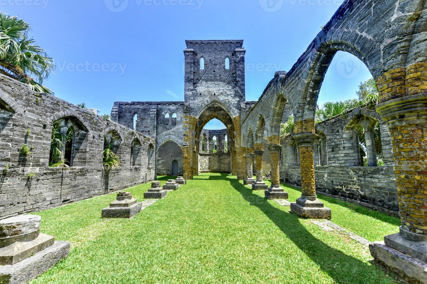 Unfinished Church. It's ruins are a protected historic monument and part of the St. George's World Heritage Site. photo