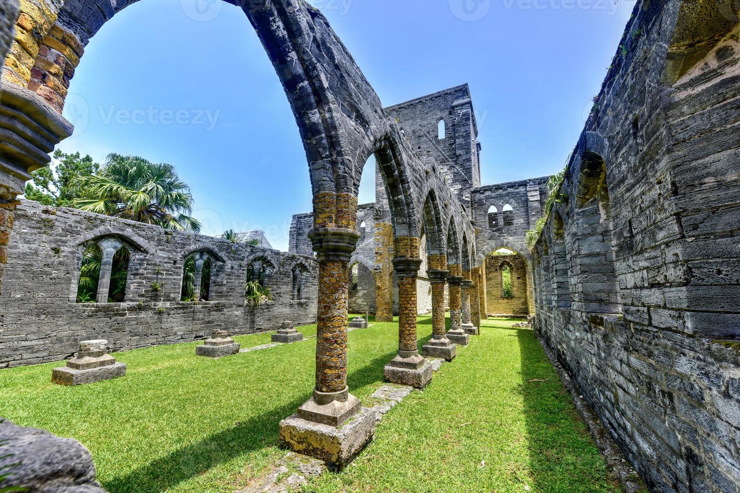 Unfinished Church. It's ruins are a protected historic monument and part of the St. George's World Heritage Site. photo