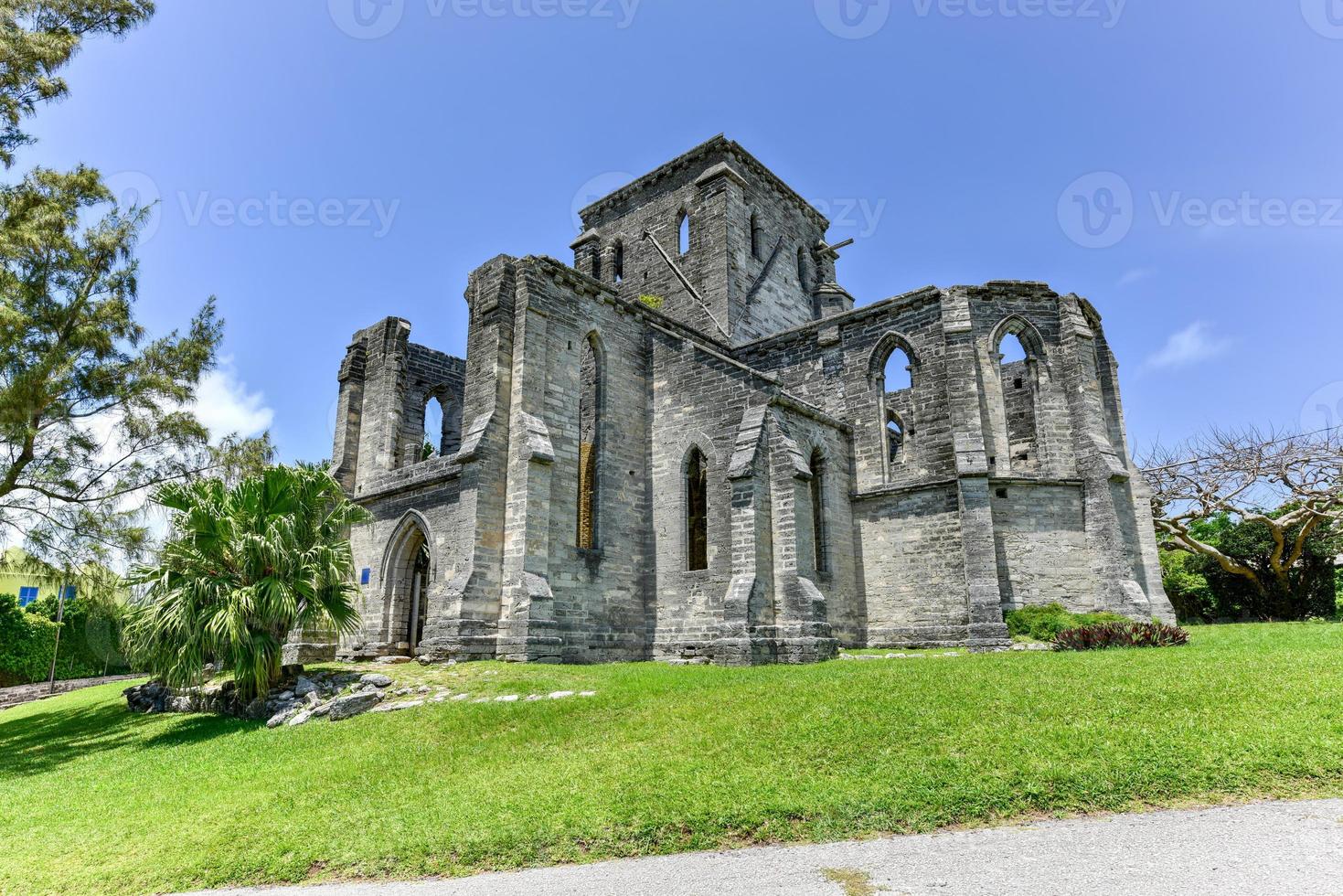 Unfinished Church. It's ruins are a protected historic monument and part of the St. George's World Heritage Site. photo