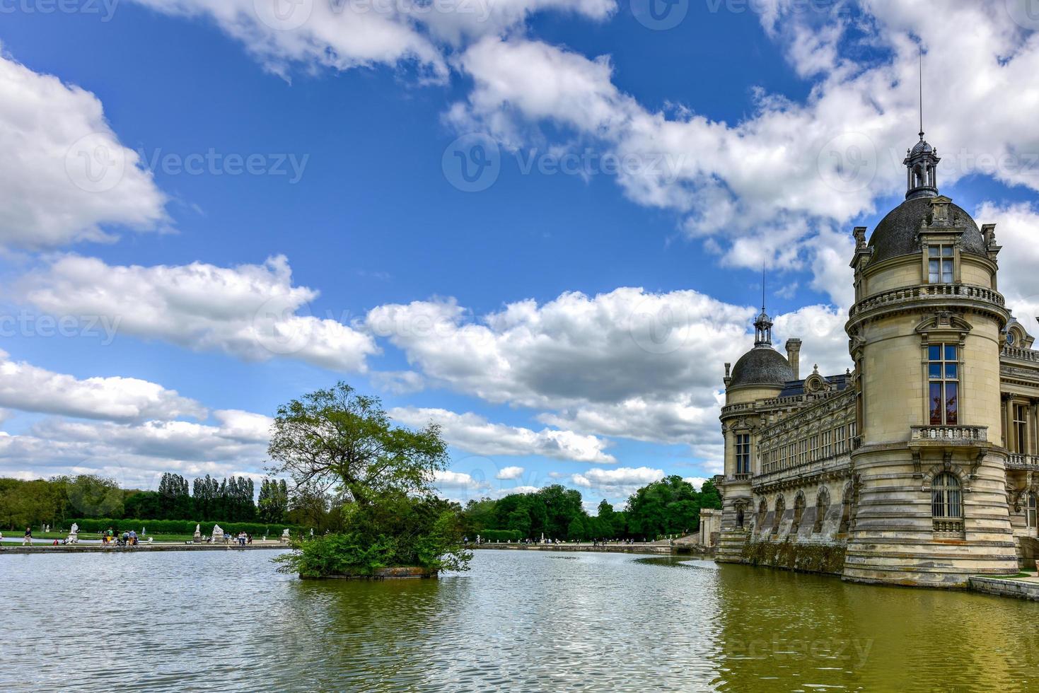 Chateau de Chantilly, historic chateau located in the town of Chantilly, France. photo