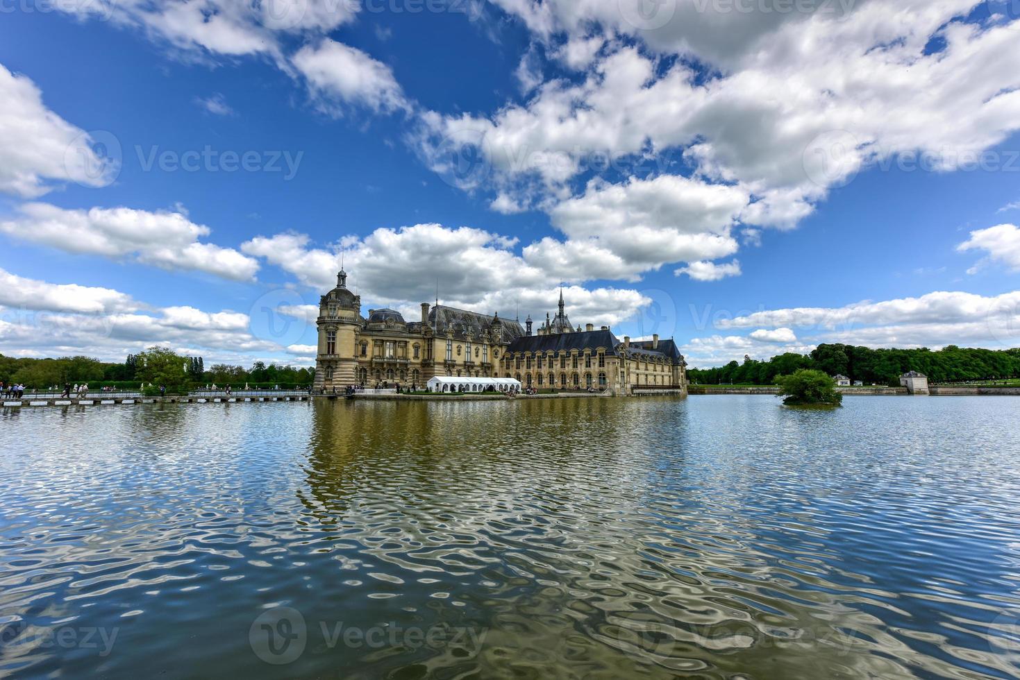 Chateau de Chantilly, historic chateau located in the town of Chantilly, France. photo