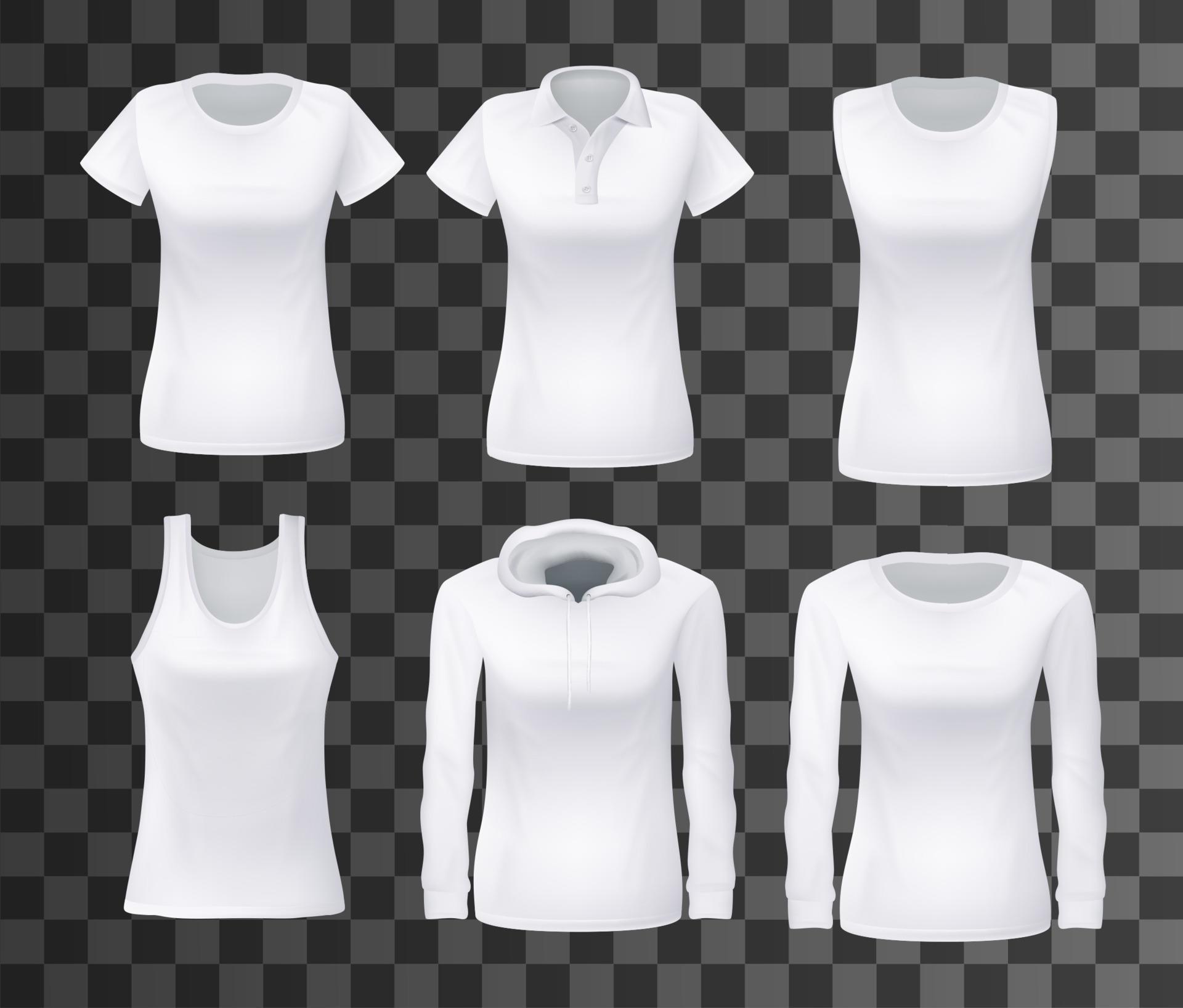 Female shirt or top clothes mockup vector isolated 16163899 Vector Art ...