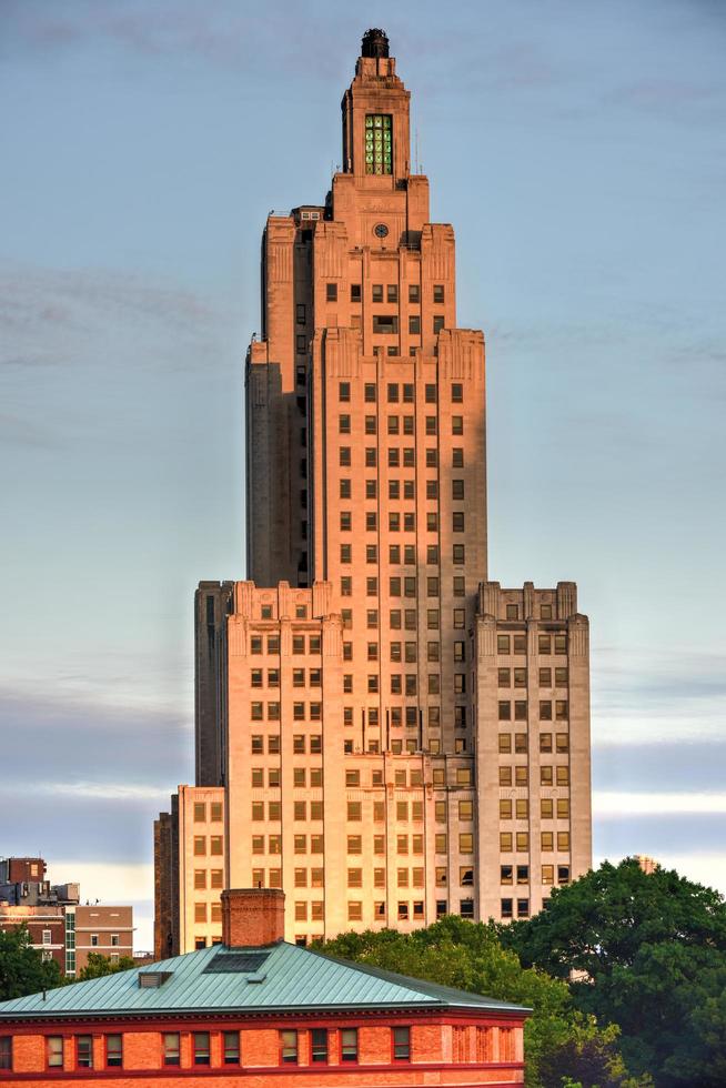 111 Westminster Street in Providence, Rhode Island at sunset, 2022 photo