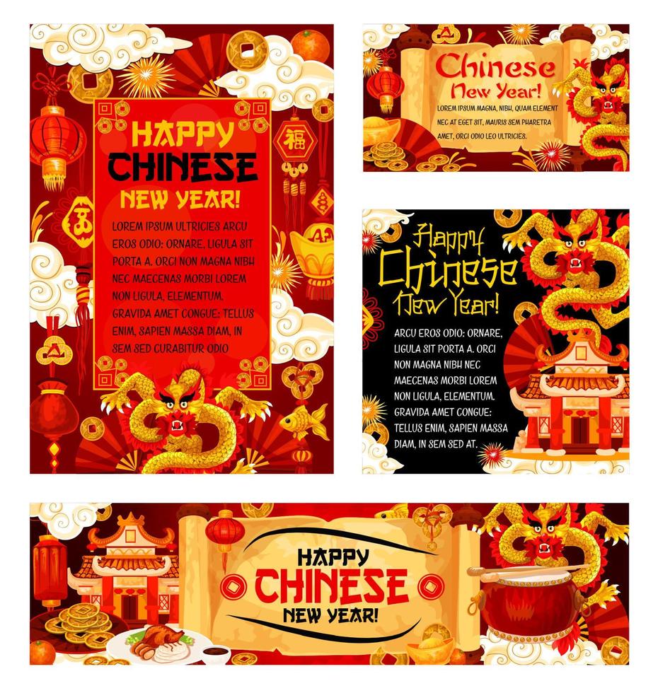 Chinese New Year decorations, vector 16165347 Vector Art at Vecteezy