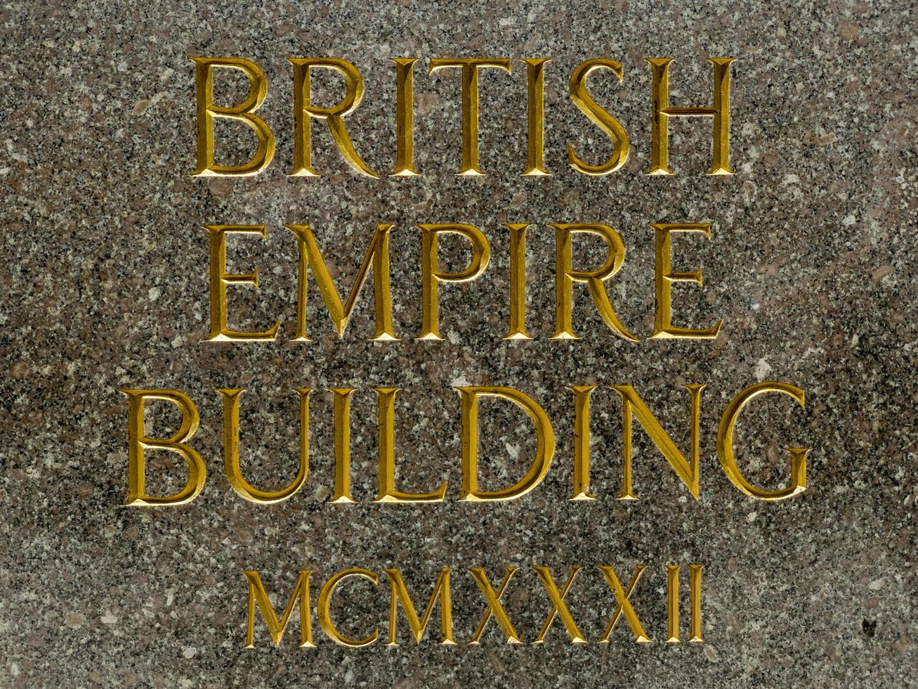New York City - May 24, 2019 -  British Empire Building in Rockfeller Center, Art Deco building complex, situated between 5th and 6th Avenue in New York City. photo