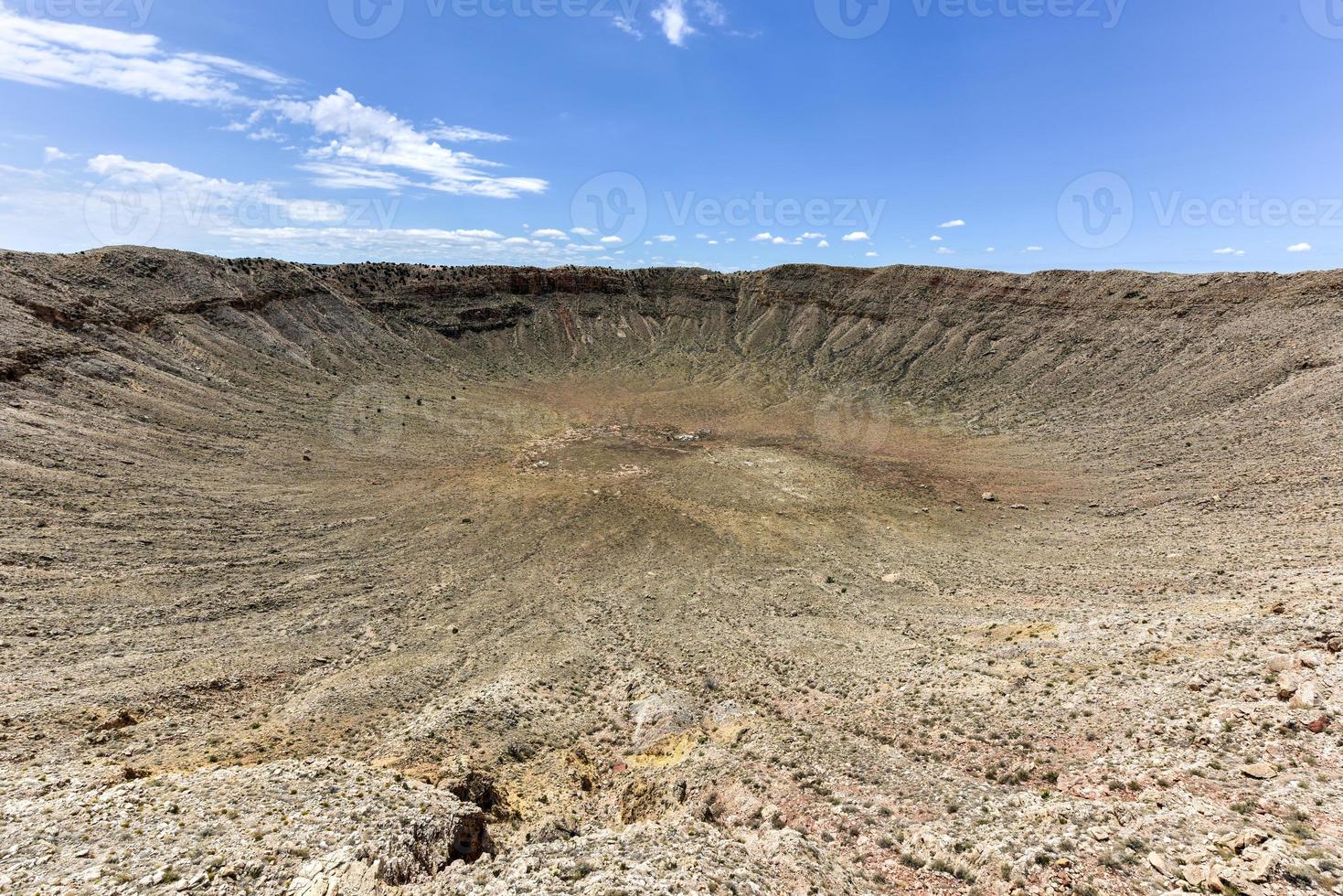 Meteor Crater, the result of a nickel-iron meteorite about 50 meters across crashing in Arizona 50,000 years ago. photo