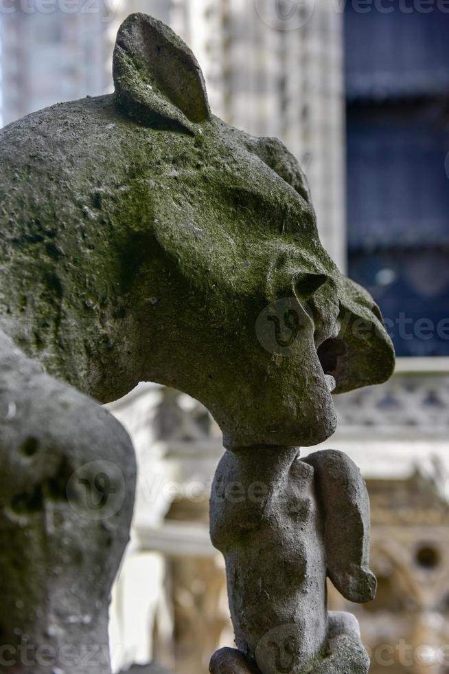 la famosa notre dame de paris, catedral en francia. foto