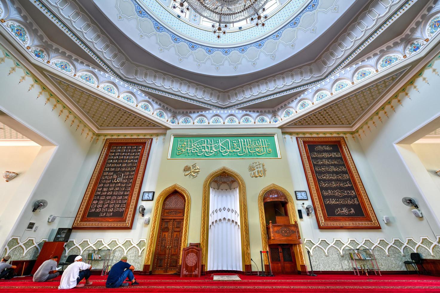 Tashkent, Uzbekistan - July 8, 2019 -  Interior of the medieval Dzhuma Mosque in Tashkent, Uzbekistan. photo