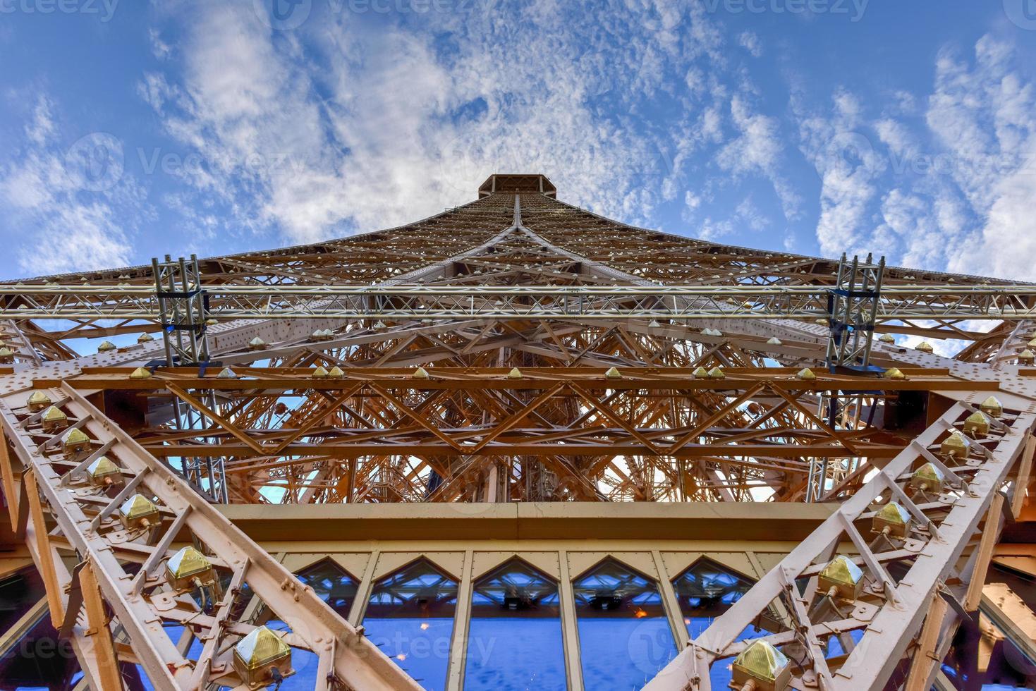 The iconic Eiffel Tower in Paris, France. photo