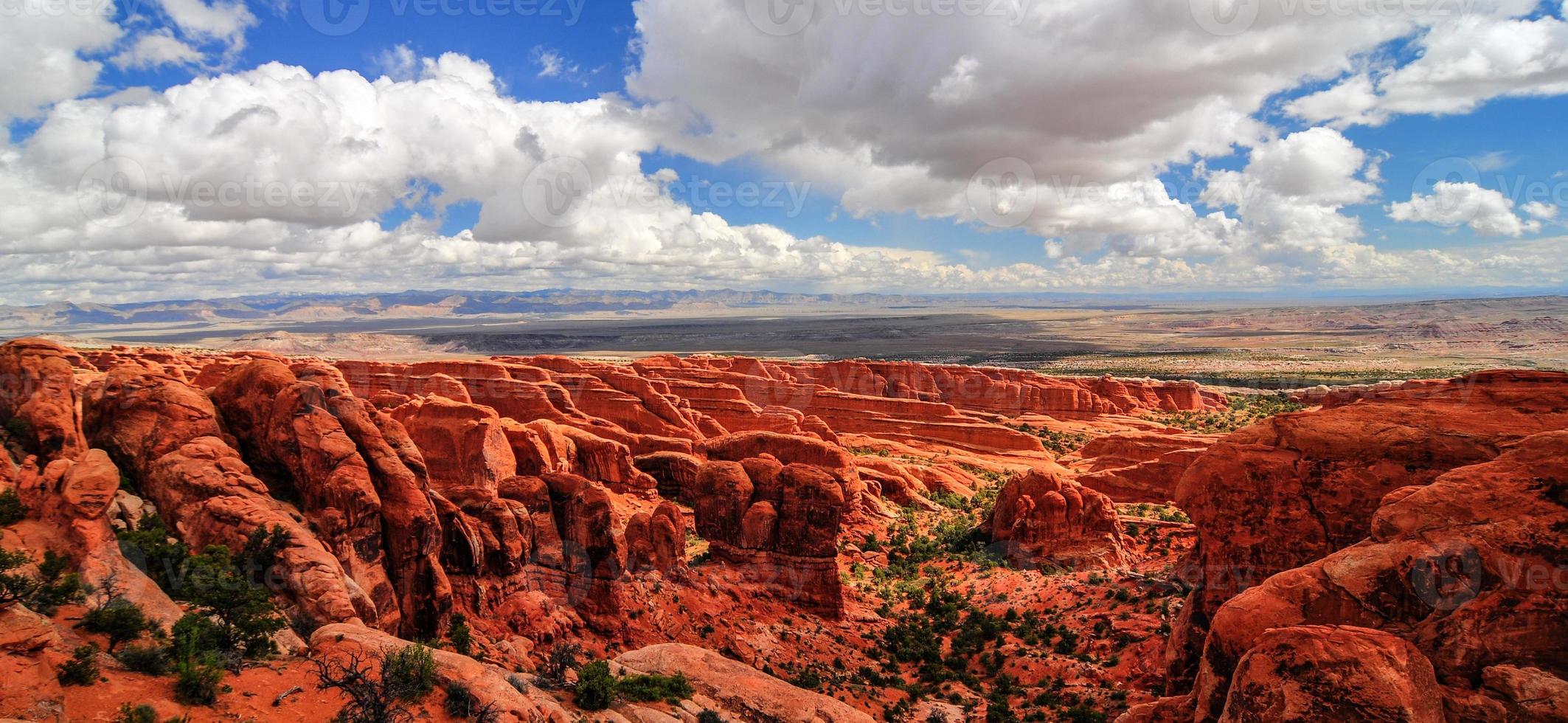 Dramatic Landscape of Arches National Park photo