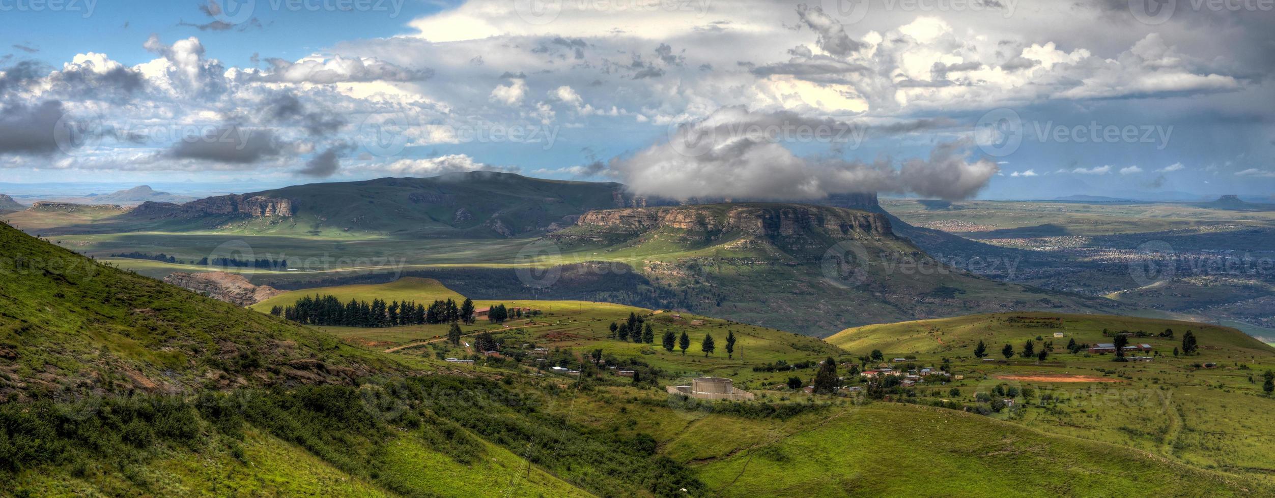 Lesotho Landscape in summer photo