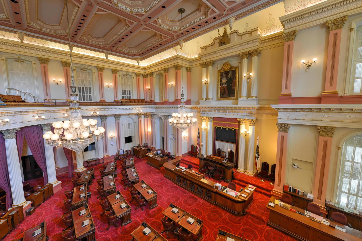 California Senate Chamber in Sacramento, USA, 2022 photo