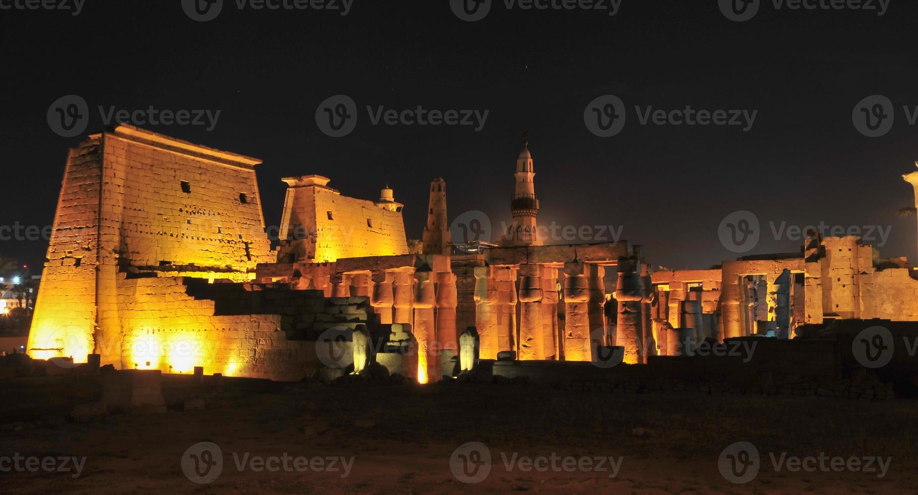 Temple of Luxor, Egypt at Night photo