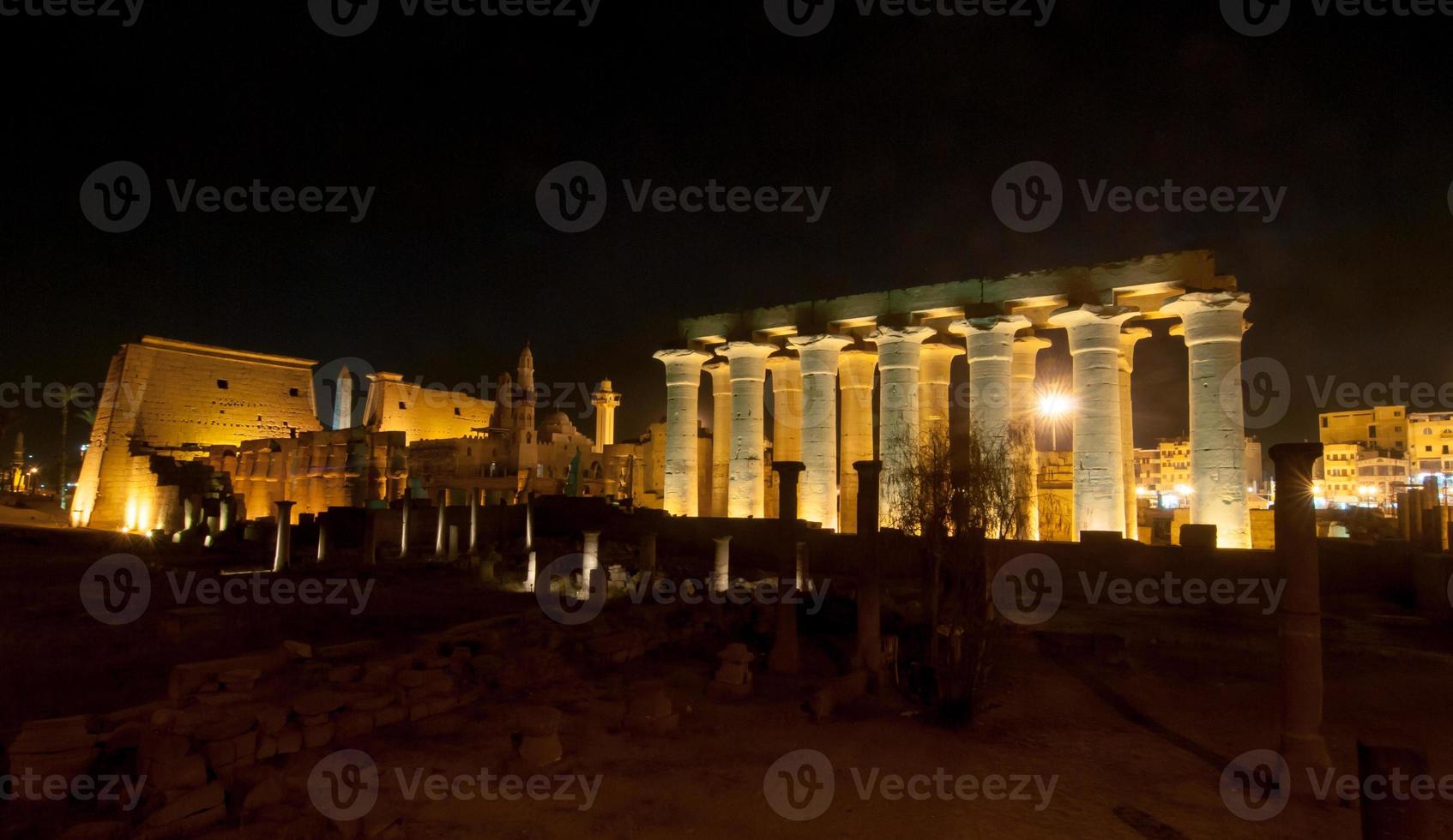 Temple of Luxor, Egypt at Night photo