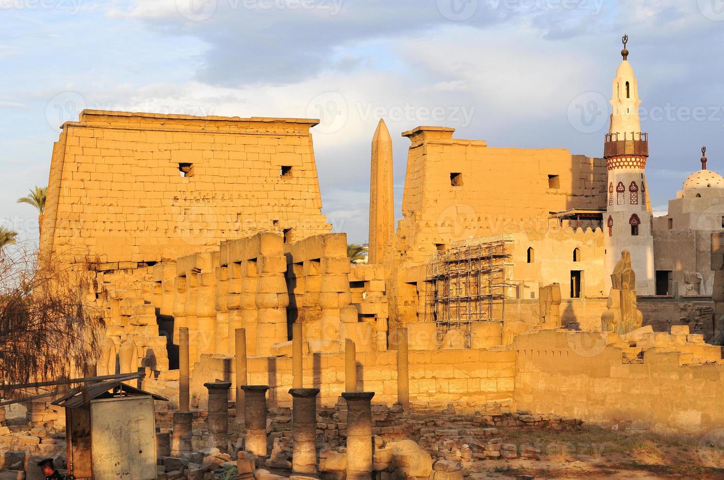 Temple of Luxor, Egypt at Sunset photo