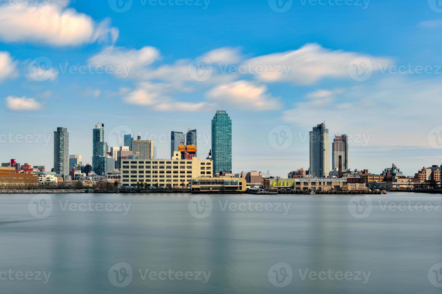 New York City - April 13, 2019 -  View of the Midtown East in Manhattan from Roosevelt Island in New York City. photo