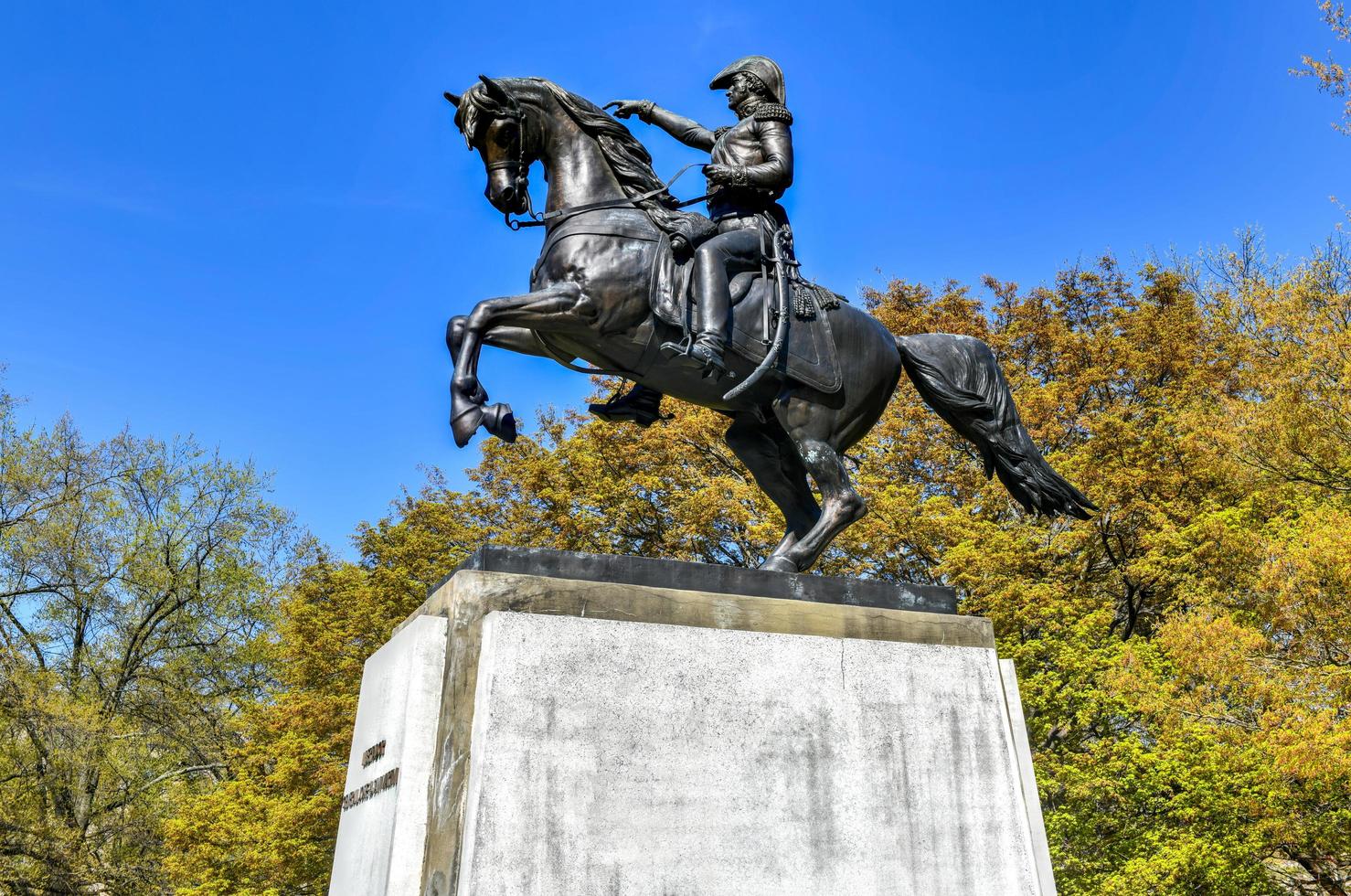 Washington, DC - Apr 3, 2021 -  Statue of General Jose de San Martin in Washington DC. photo