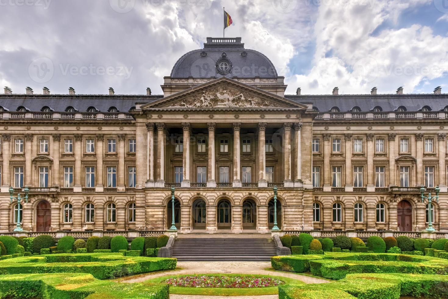 The Royal Palace in Brussels, Belgium. It is the official palace of the King and Queen of the Belgians in the centre of the nation's capital Brussels. photo