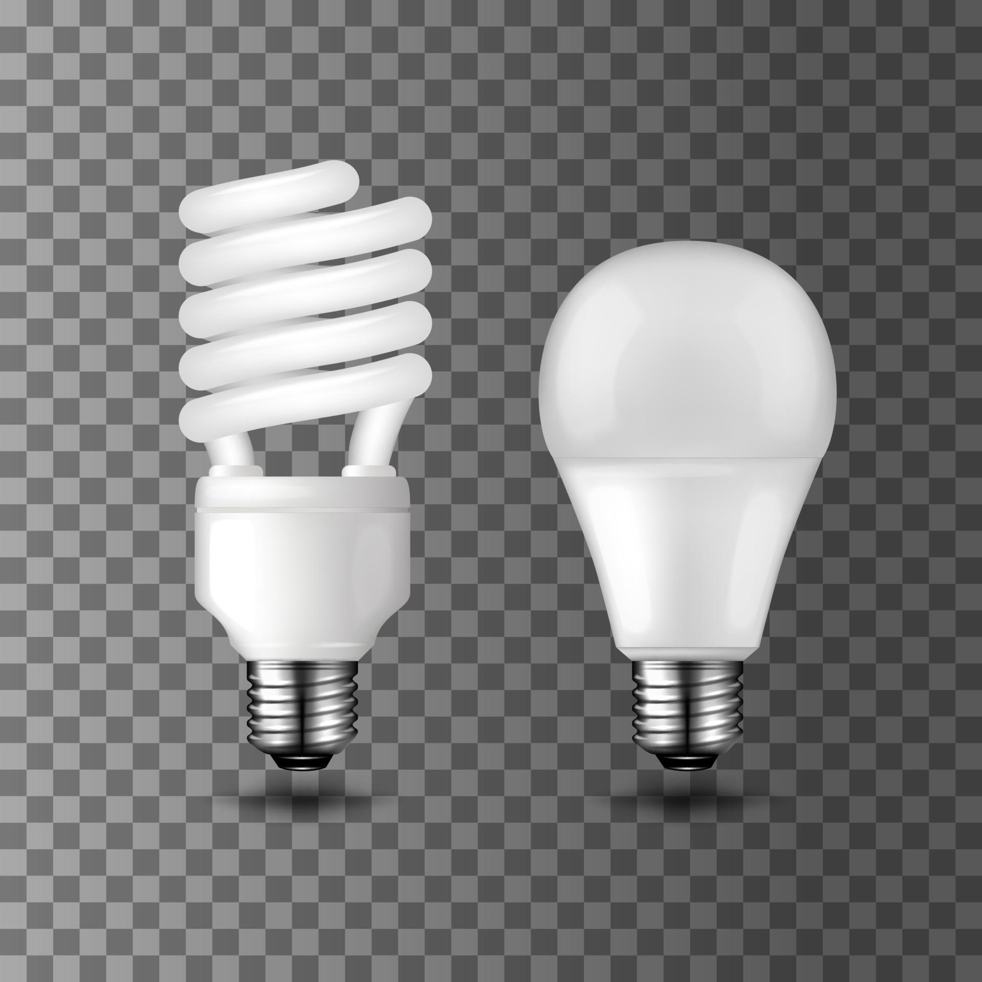 Power save and energy saving vector light bulbs 16167742 Vector Art at Vecteezy