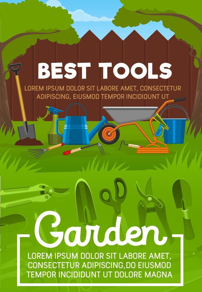 Garden tool, backyard maintenance vector