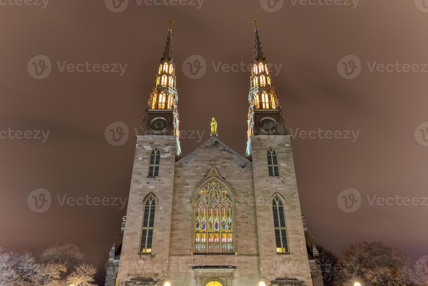 Notre-Dame Cathedral roman catholic Basilica in Ottawa, Canada. photo