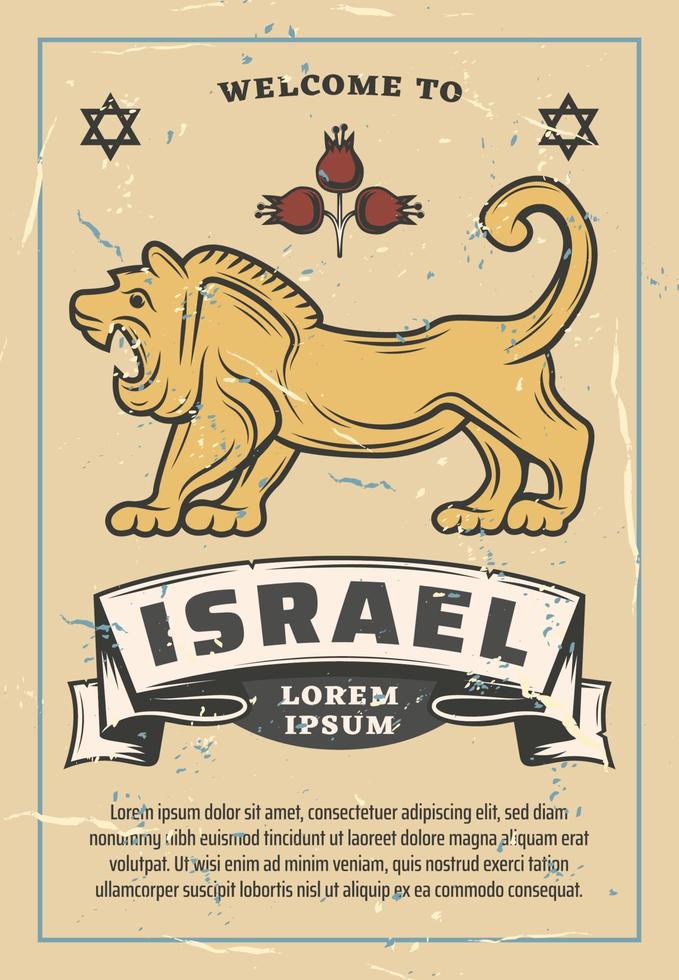 Judaism religion lion animal, vector