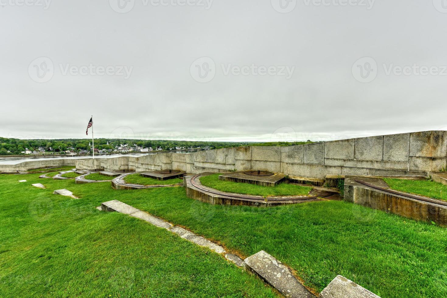Fort Knox on the Penobscot River, Maine, USA. Built between 1844 and 1869, it was the first fort in Maine built of granite. photo