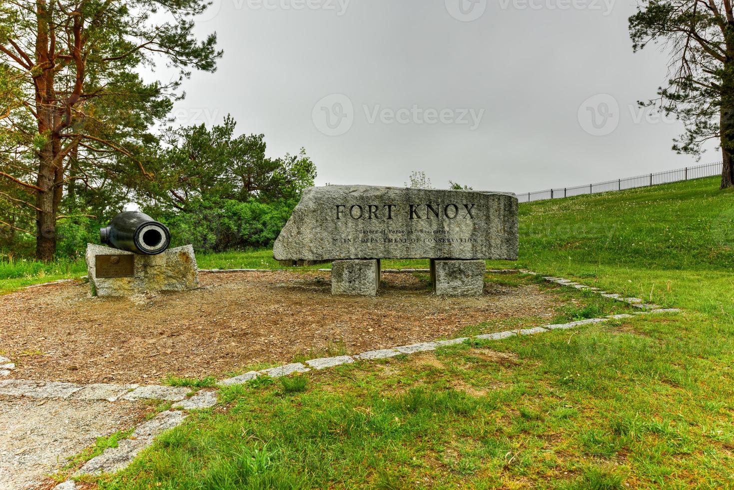 Fort Knox on the Penobscot River, Maine, USA. Built between 1844 and 1869, it was the first fort in Maine built of granite. photo
